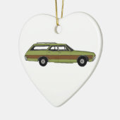 retro station wagon keramisch ornament (Links)