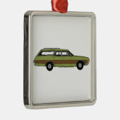 retro station wagon metalen ornament (Rechts)