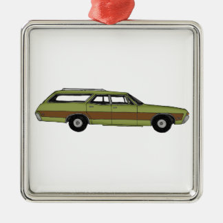 retro station wagon metalen ornament
