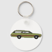 retro station wagon sleutelhanger (Voorkant)
