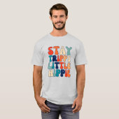 Retro Stay Trippy Little Hippie T-shirt (Voorkant volledig)