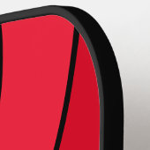 Retro Stealth Cirkel Streep met Naam Pickleball Paddle (Links Detail)