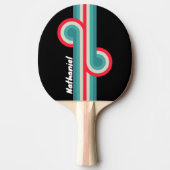 Retro Stealth Rainbow Loop met Naam Tafeltennisbatje (Voorkant)