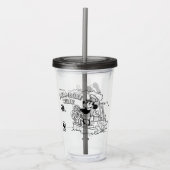Retro Steamboat Willie-beker Acryl Drinkbeker (Voorkant)