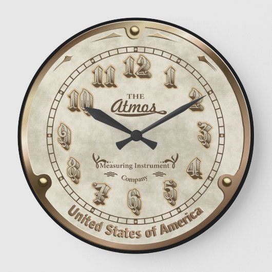 Retro Steampunk stijl Klok imitatie (Voorkant)