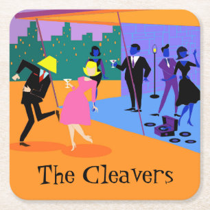 Retro Stedelijke Onderzetter van het Document van