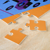 Retro Stedelijke Raadsel van de Partij van het Dak Legpuzzel (Zijkant)