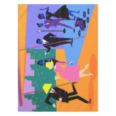 Retro Stedelijke Tafelkleed van de Partij van het (Voorkant)