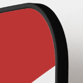 Retro Stedelijke Zebra Over Strepen met Naam Pickleball Paddle (Links Detail)