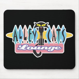 retro steegkatten lounge bord muismat