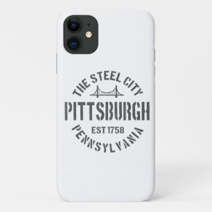Retro Steel City Pittsburgh Pennsylvania Yinz vint Case-Mate iPhone Case