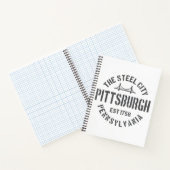 Retro Steel City Pittsburgh Pennsylvania Yinz vint Notitieboek (Binnen)