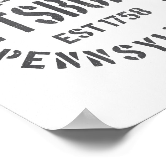 Retro Steel City Pittsburgh Pennsylvania Yinz vint Poster (Hoek)