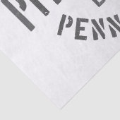 Retro Steel City Pittsburgh Pennsylvania Yinz vint Tissuepapier (Detail)