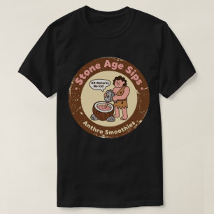Retro Steentijd Gezonde Slokjes T-shirt