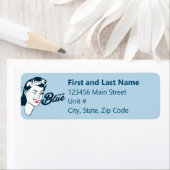 Retro stemming blauw | Label retouradres (Insitu)