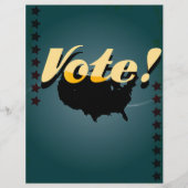 retro stemposter flyer (Voorkant)