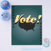 retro stemposter flyer (Enkel)