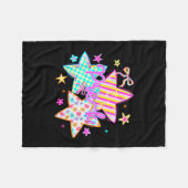 Retro ster pre k terug naar school grappige kleute fleece deken (Voorkant (Horizontaal))