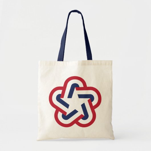 Retro Ster Tote Bag (Voorkant)
