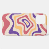 Retro sterburst zonnebarstpatroon. jaren '60 Case-Mate iPhone case (Achterkant (horizontaal))