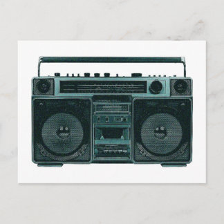 retro stereo briefkaart