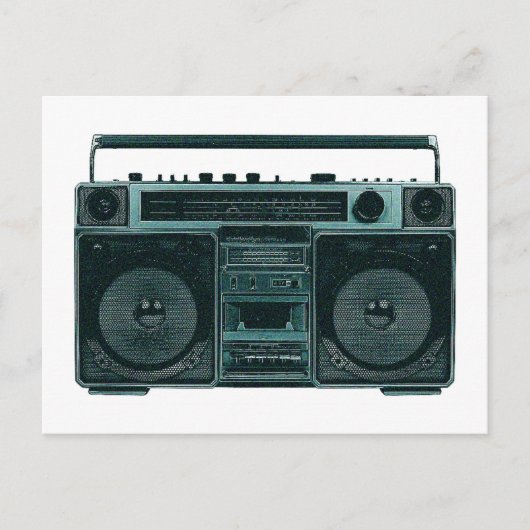 retro stereo briefkaart (Voorkant)