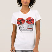 Retro Stereo Dames T-Shirt (Voorkant)