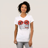 Retro Stereo Dames T-Shirt (Voorkant volledig)