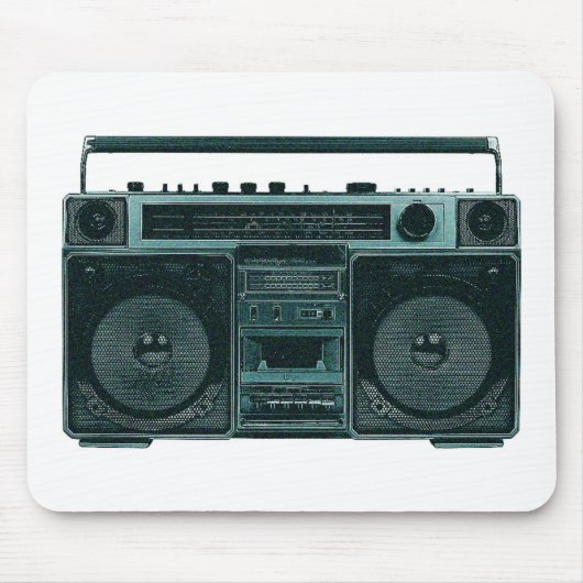 retro stereo mousepad muismat (Voorkant)