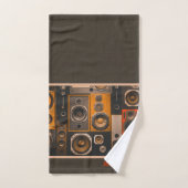 Retro Stereo Speakers Bath Towel set Bad Handdoek (Handdoek)