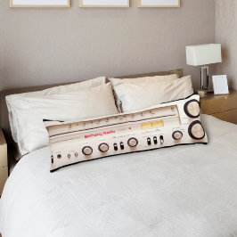 Retro Stereo Tuner Lichaamskussen
