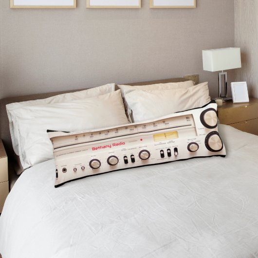 Retro Stereo Tuner Lichaamskussen