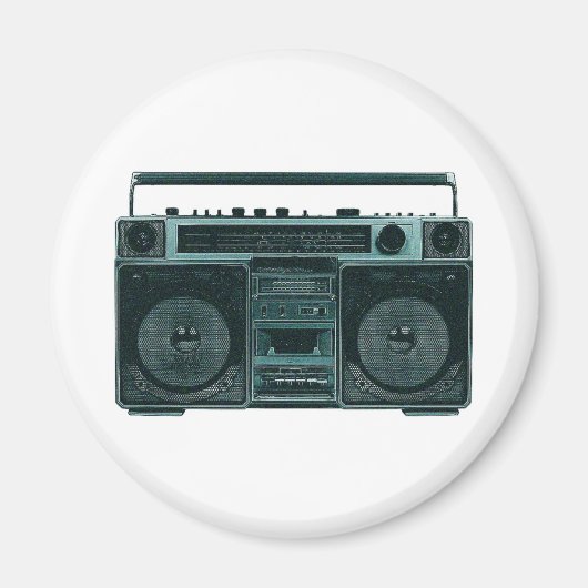 retro stereomagneet magneet (Voorkant)