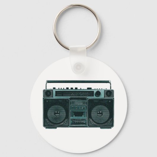 retro stereosleutelhanger sleutelhanger (Voorkant)