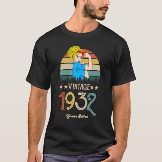 Retro Sterke Vrouwen  1932 B Dag T-shirt (Voorkant)