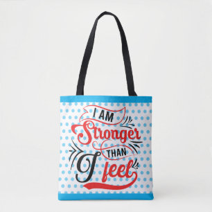 Retro sterker dan ik me voel tote bag