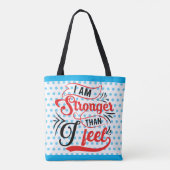 Retro sterker dan ik me voel tote bag (Achterkant)
