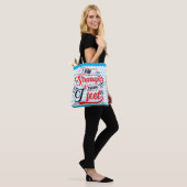 Retro sterker dan ik me voel tote bag (Op model)