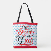 Retro sterker dan ik me voel tote bag (Achterkant)