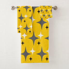Retro sterren bad handdoek