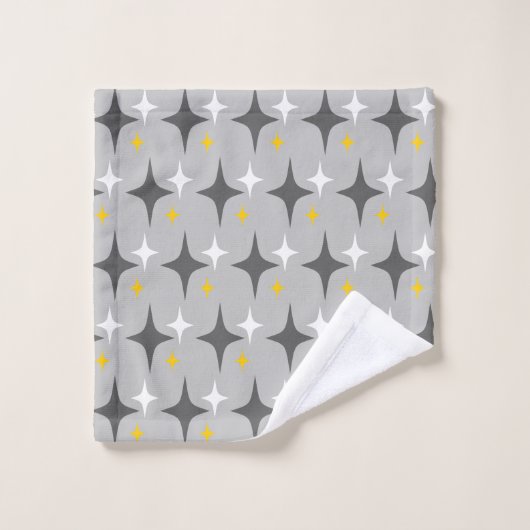 Retro sterren bad handdoek (Wasdoekje)