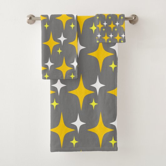 Retro sterren bad handdoek (Insitu)
