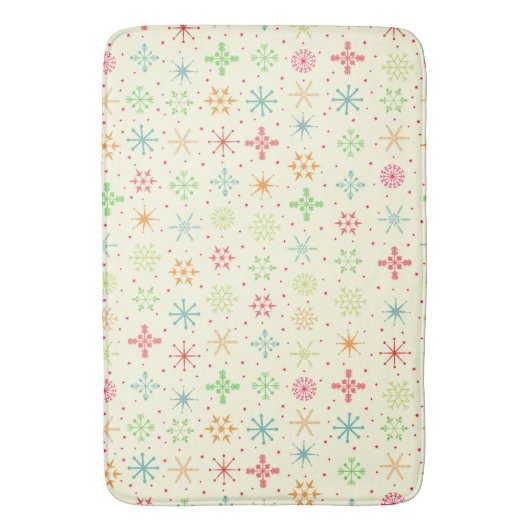 Retro sterren badmat (Voorkant Verticaal)