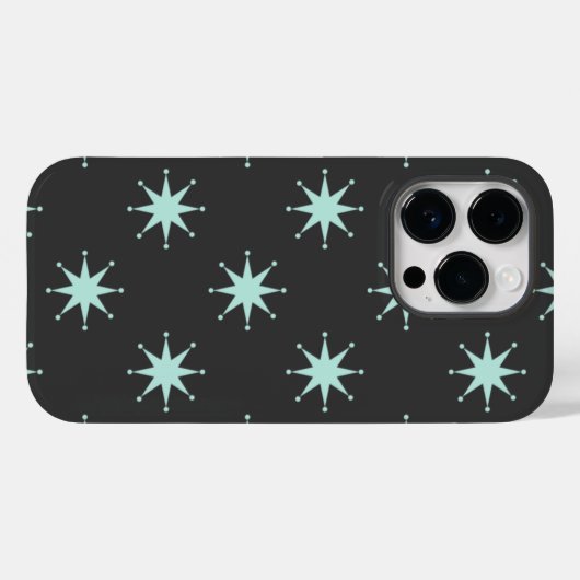 Retro sterren Case-Mate iPhone case (Achterkant (horizontaal))