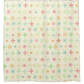 Retro sterren douchegordijn (Voorkant)