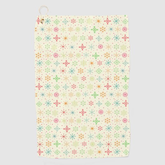 Retro sterren golfhanddoek (Voorkant)