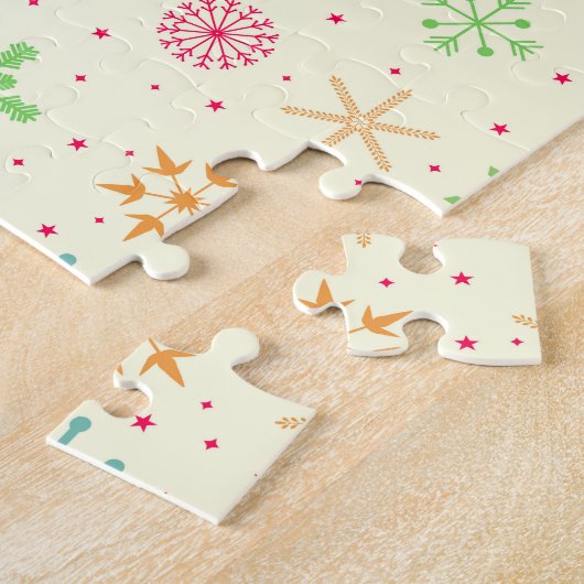 Retro sterren puzzel legpuzzel (Zijkant)