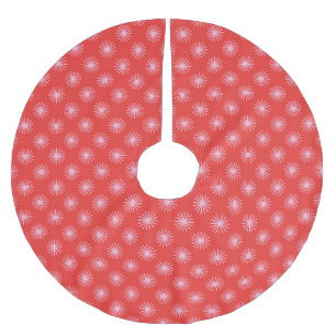 Retro Sterren Rood en Roze Kerstmis Kerstboom Rok