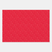 Retro sterren rood Vrolijk Kerstfeest Inpakpapier Vel (Voorkant)